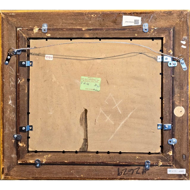 Maximilien Luce -Construction on the Bridge Along the River-1930s Oil Painting For Sale - Image 10 of 10