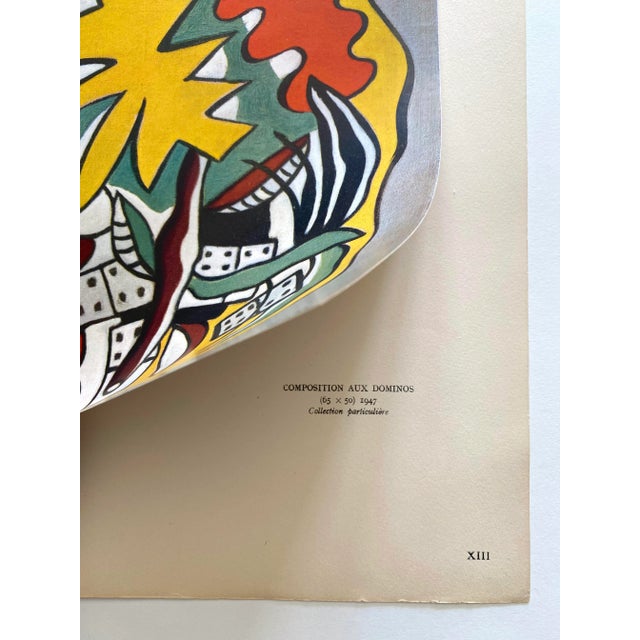 Fernand Leger、COMPOSITION AUX DOMINOS Fernand Leger 1940s Paris Print Composition aux dominos