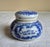 Traditional Antique Rare Magda Toilet Cream Porcelain Jar Blue & White the Magda Co Chemists Chicago For Sale - Image 3 of 8