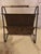Mid-Century Modern Three-Tier Newspaper Rack in Brass and Leather, 1960s For Sale - Image 4 of 9