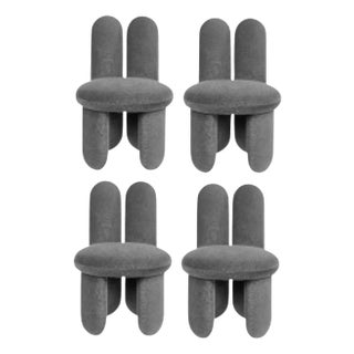 Gentle 133 Glazy Chairs by Royal Stranger, Set of 4 For Sale