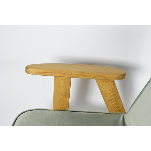Olive Teak 366 Armchair by J. Chierowski, 1960s For Sale - Image 8 of 9