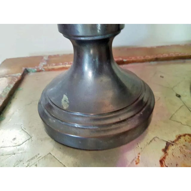 Napoleon III Empire French Brass Vases, Set of 2 For Sale - Image 12 of 18