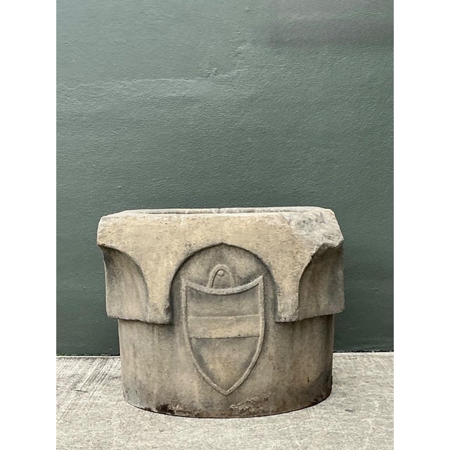 Gray Vintage 19th Century Cast Stone Well Head For Sale - Image 8 of 16