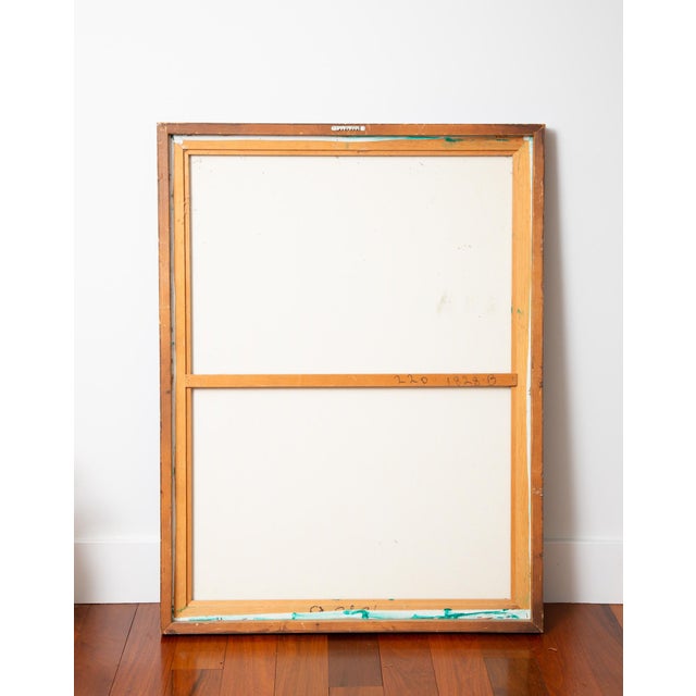 Mid 20th Century MCM Original Abstract Painting of Venetian Harbor For Sale - Image 5 of 7