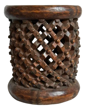 Tribal Vintage Bamileke African Stool / Side Table