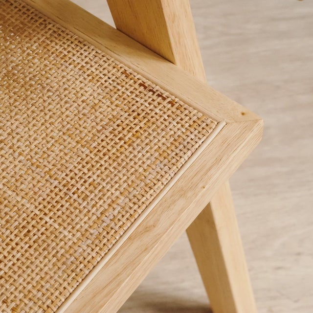 Wood Armchair with Wickerwork For Sale - Image 7 of 10