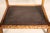 Pair of Aesthetic Movement Style Rattan, Metal and Canvas Side Tables For Sale - Image 11 of 13
