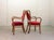 Set of Vintage Red Velvet Side Chairs, 1950s For Sale - Image 6 of 18