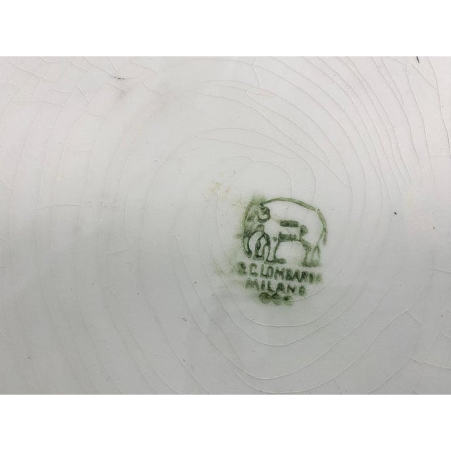 Large 20th Century Ceramic Dish in Yellow and Blue from C.Lombardo, Italy, 1960s For Sale - Image 3 of 18