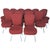 Set of Seventeen Conference or Dining Chairs in Steel and Red Wool For Sale - Image 13 of 13