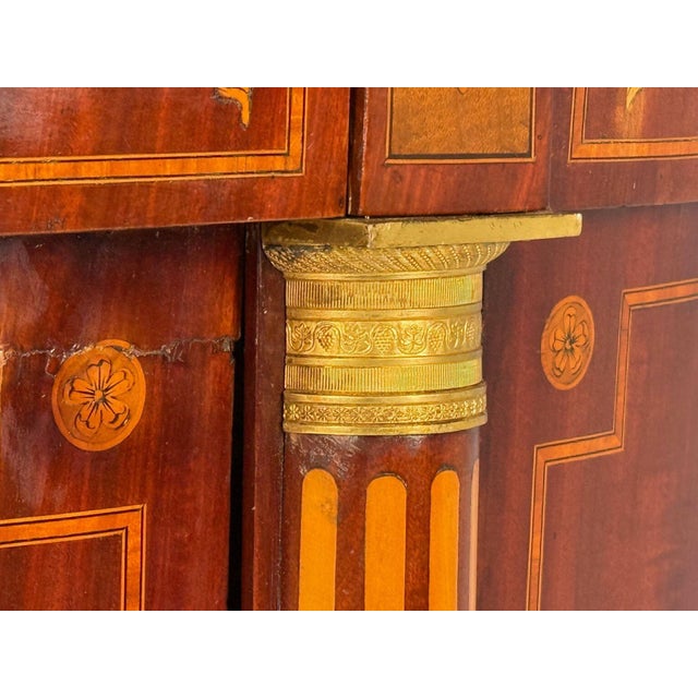 Brown A Pair of Italian Neoclassical, Marquetry, Satinwood, Demilune Chests, Italy, 19th C. For Sale - Image 8 of 18