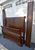 Cherry Wood Sleigh Bed Louis Philippe Style Frame Full Size For Sale - Image 13 of 16