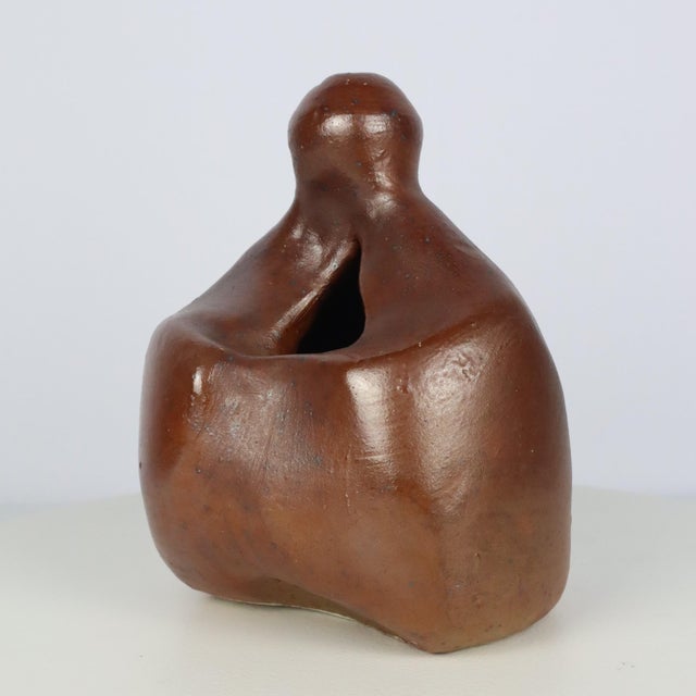 Ceramic Ceramic Vase by M.A.J for Georges Martin, 1960 For Sale - Image 7 of 12