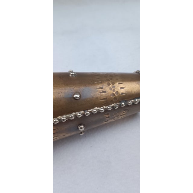 Vintage Bronze Vases, 1970s, Set of 2 For Sale - Image 9 of 11