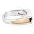 Immerse yourself in the sophistication of this elegantly designed band ring that melds the lustrous warmth of 14K yellow...