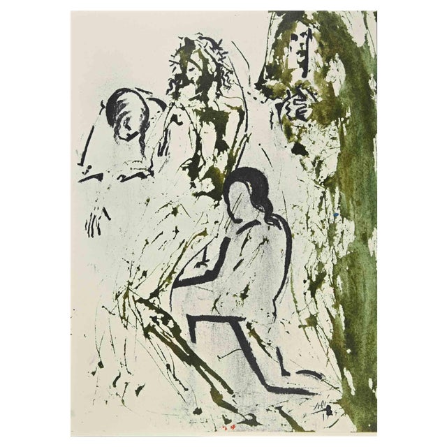 Salvador Dali, Took The Body Of Jesus, Lithograph, 1964 For Sale