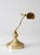 Vintage 1970s Brass Adjustable Banker’s Desk Lamp For Sale - Image 4 of 14