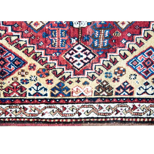 Textile Early 20th Century Persian Afshar Rug For Sale - Image 7 of 12