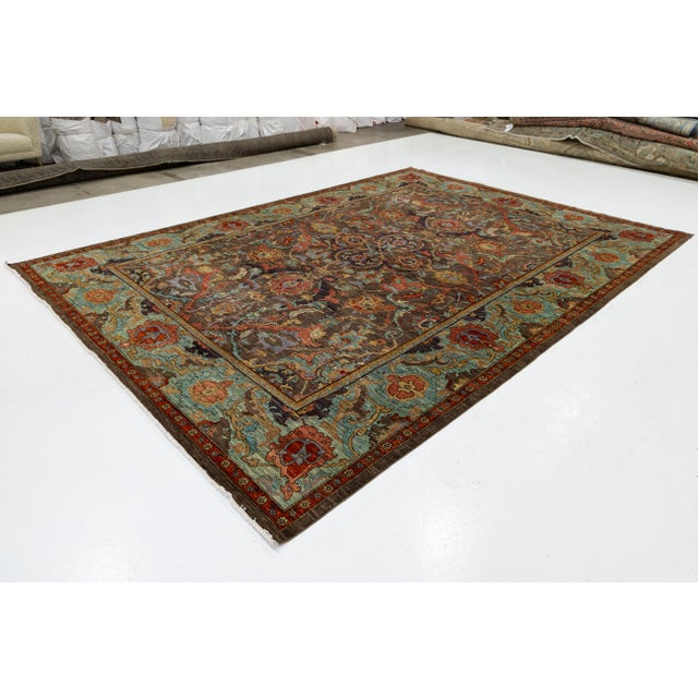 This stunning hand-knotted wool rug reimagines the legendary "Iron Carpet of Persia" for the modern home. Combining the...