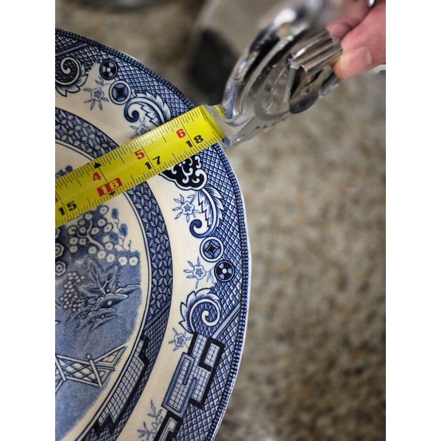Late 20th Century Churchill Blue Willow 4-Piece Tea Set For Sale - Image 9 of 9