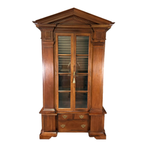 Vintage Hickory Chair William E. Poole Collection China Cabinet