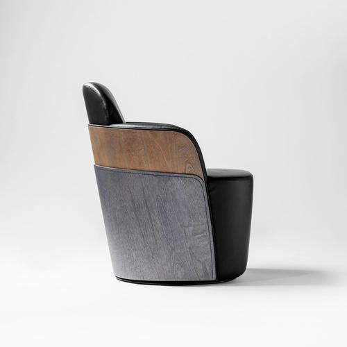 Not Yet Made - Made To Order Vintage Leather Little Couture Chair by Färg & Blanche for BD Barcelona, 2017 For Sale - Image 5 of 10
