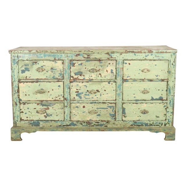 English Painted Dresser Base For Sale