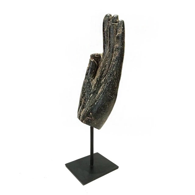 Stone Volcanic Rock Hand Sculpture, Late 20th Century For Sale - Image 7 of 10