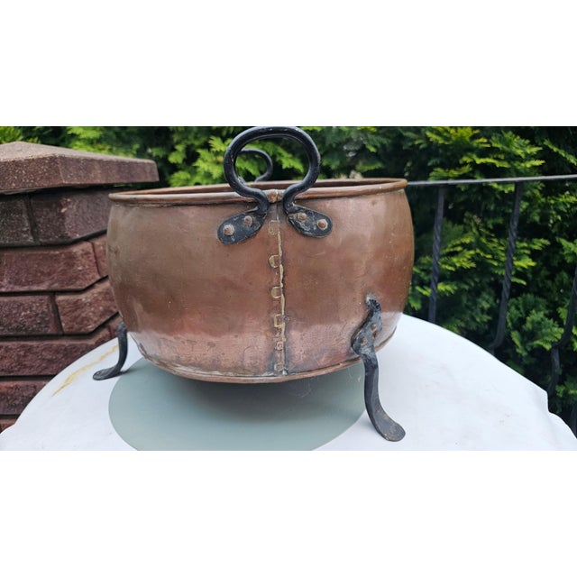 1920s Art Deco Copper Pot, 1920s For Sale - Image 5 of 6