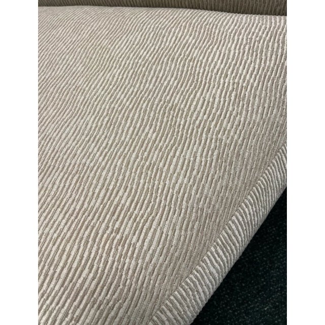 1970s Vintage Mid Century Modern Milo Baughman Style Chrome Base 3 Piece Sectional Sofa For Sale - Image 5 of 7