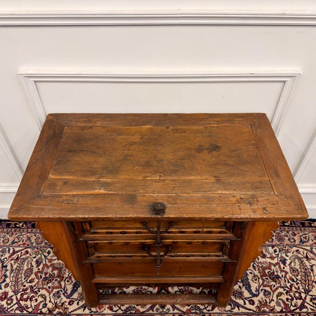 Brown Antique Spanish Side Table For Sale - Image 8 of 9