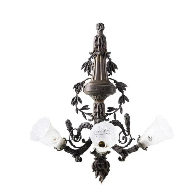French 3-Light Wall Sconce, 19th Century For Sale - Image 5 of 6