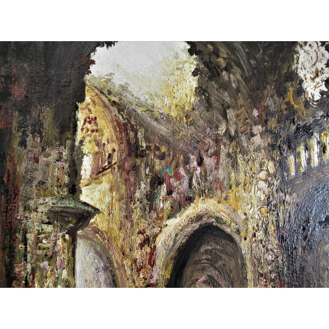 Impressionist Fermin Santos Alcalde, Catedral de Toledo, Espana, Circa 1960 For Sale - Image 3 of 8