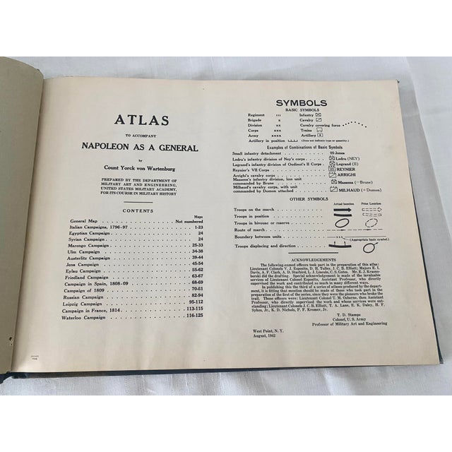 Rare 1942 Tactical Military Atlas Features the Official Institutional Presentation Bookplate of Brigadier General Sidney Rae Hinds. For Sale In Denver - Image 6 of 18