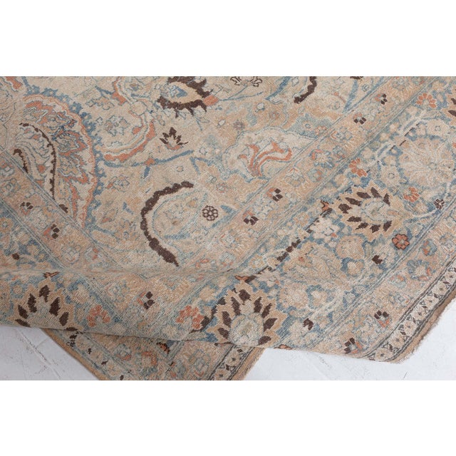 Fine 1920s Persian Khorassan Handmade Wool Rug For Sale In New York - Image 6 of 10