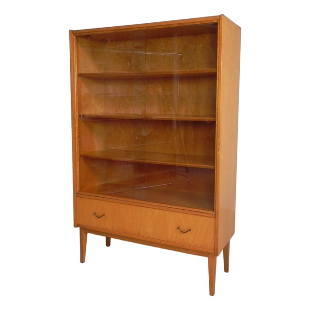 Belgian Birch Display Cabinet For Sale