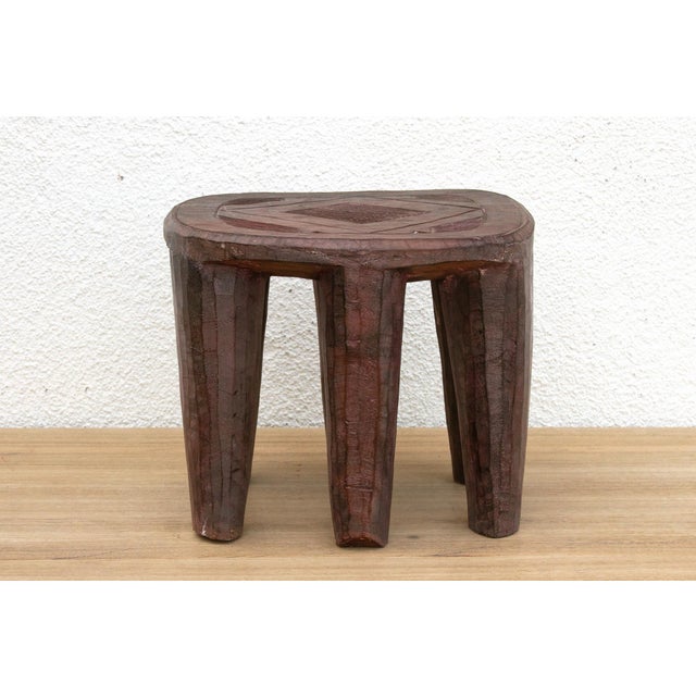 Nupe Carved Stool With Six Legs For Sale In Los Angeles - Image 6 of 9