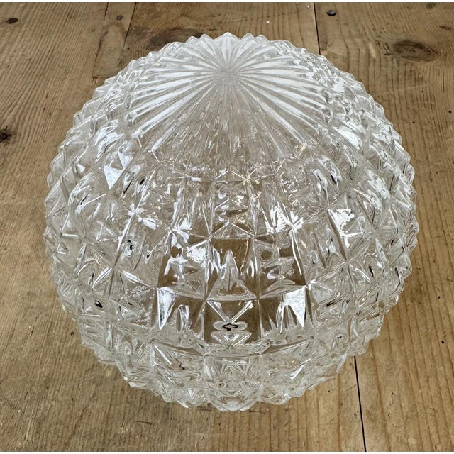Glass Vintage White Porcelain Wall Light, 1970s For Sale - Image 7 of 12