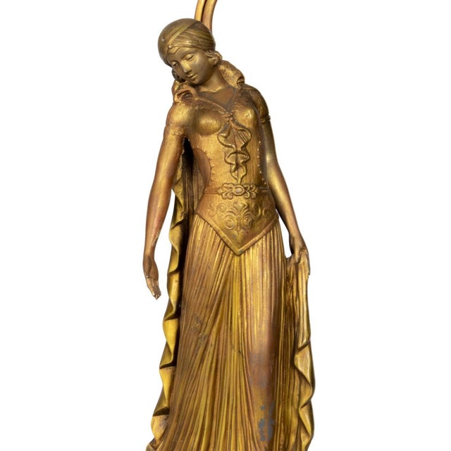 Art Deco Table Lamp by Georges van de Voorde, France, 1925 For Sale - Image 10 of 13