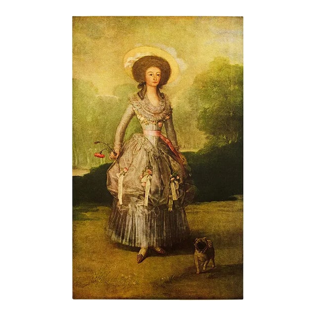1950s After Goya "The Marquesa De Pontejos", Vintage First Edition Photogravure For Sale