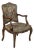 Antique French Louis XV Walnut Needlepoint Armchair ~ Fauteuil For Sale