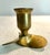 Mid-Century Modern MCM Andrea by Sadek Solid Brass Nautical Propeller Candlesticks- A Pair For Sale - Image 3 of 4