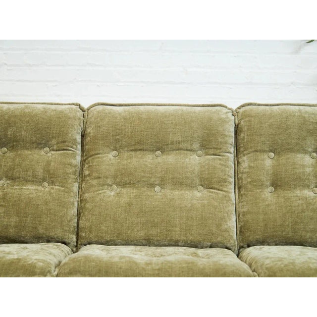 Mid 20th Century Styled After Danish Domino Mobler Teak Sofa, Newly Upholstered For Sale - Image 12 of 12