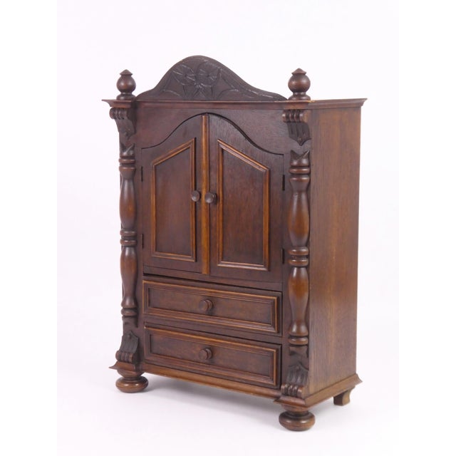 Vintage Wooden Cabinet with Drawers, 1930s For Sale - Image 6 of 10