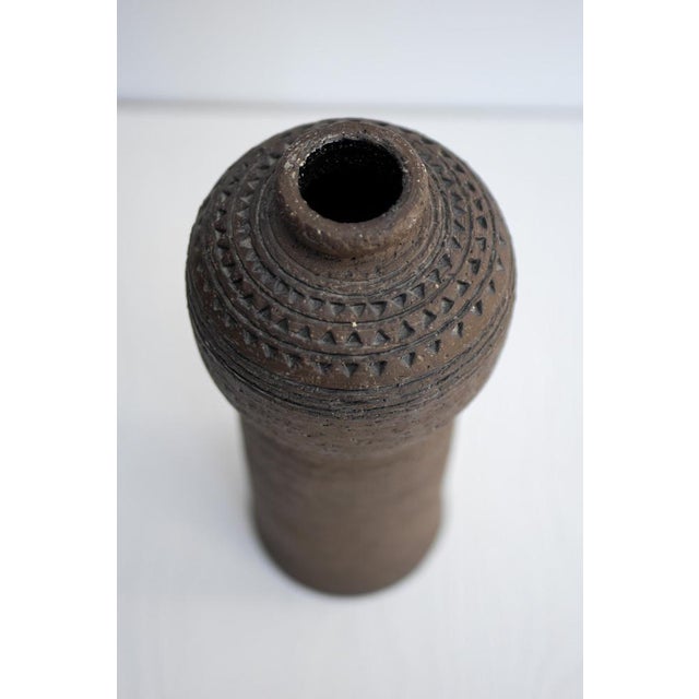 Brutalist Art Ceramic Vase by Inger Persson for Rörstrand For Sale - Image 11 of 15