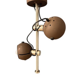 Vintage Space Age Brown Ceiling Light For Sale