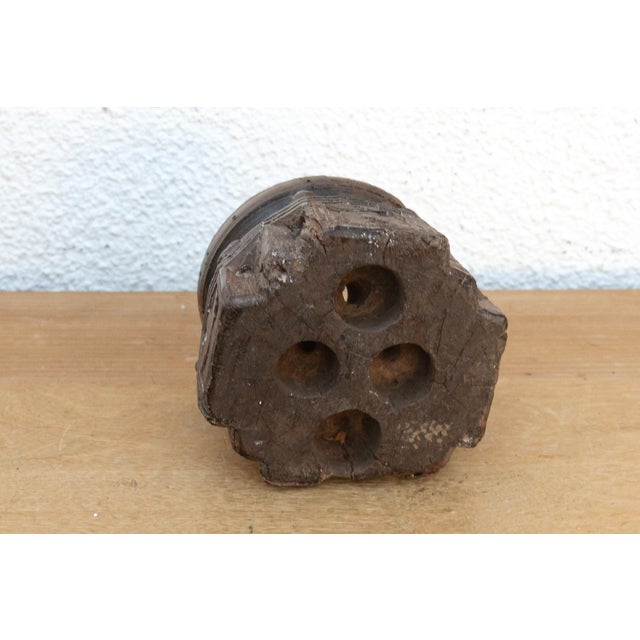 Early 20th Century Small Weathered Agrarian Seeder For Sale - Image 5 of 6