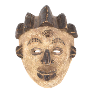 Early 20th Century Punu Mukudji Maiden Spirit Mask Gabon