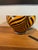 Vintage Blown Glass Tiger Stripe Vase For Sale - Image 4 of 5